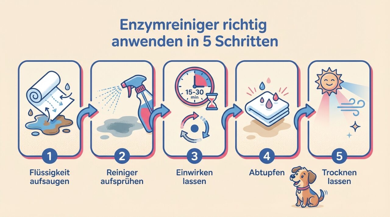 Enzymreiniger richtig anwenden: Schritt-für-Schritt Anleitung in 5 Schritten